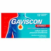 gaviscon peppermint tablets x 12