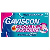 Gaviscon Double Action Tablets 32 Mint