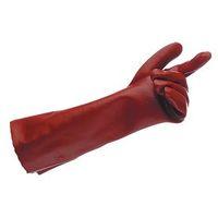 GAUNTLET - RED PVC - 45CM SIZE 9.5 - PACK OF 10 PAIRS