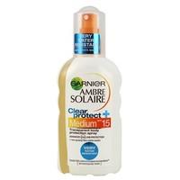 garnier ambre solaire clear protect spf15 transparent protection spray ...