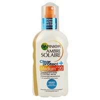 garnier ambre solaire clear protect spf20 transparent protection spray ...