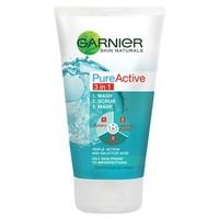 garnier pure active 3 in 1 wash scrub mask 150ml