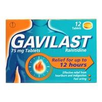 Gavilast Ranitidine 75mg 12 Tablets