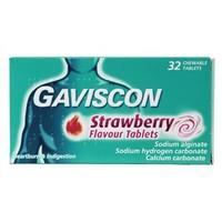 Gaviscon Strawberry Flavour Tablets 32 Tablets