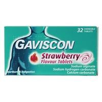 gaviscon strawberry flavour tablets 32 tablets