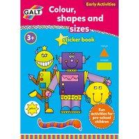 Galt Toys Home Learning Colour Shapes And Sizes Sticker Books