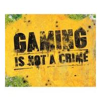 gaming is not a crime mini poster 40 x 50cm