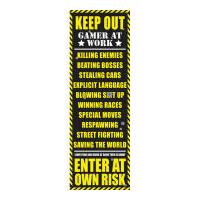 gaming keep out door poster 53 x 158cm