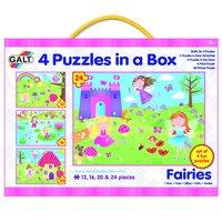 galt toys fairies 4 puzzles in a box multi colour
