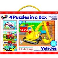 Galt Toys Puzzles In A Box Vehicle - Pack Of 4