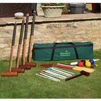 Garden Games Longworth 4 Player Croquet Set in Tool Kit Bag