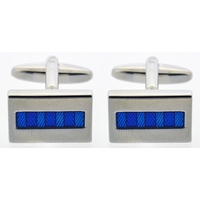 Gaventa Blue Enamel Line Cufflinks