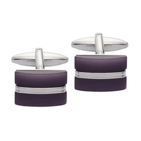 gaventa cats eye cufflink purple