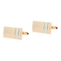 gaventa cufflinks rose gold rhodium