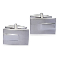 Gaventa Two Tone Rectangular Cufflinks