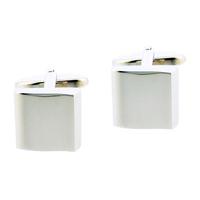 Gaventa Cufflinks Rhodium Plated Square