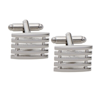 Gaventa Rectangle Grid Cufflink