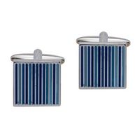 Gaventa Stripes Cufflink Blue