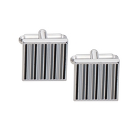 Gaventa Stripes Cufflink BGW