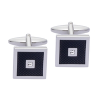 gaventa black enamel cufflinks