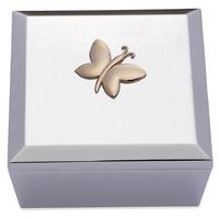 Gaventa Square Trinket Box Butterfly Rose