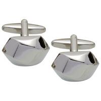 Gaventa Rhodium Hex Twist Cufflink