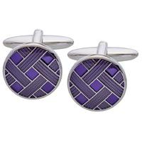 Gaventa Weave Cufflink Purple