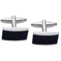 Gaventa Rectangular Cufflink Black