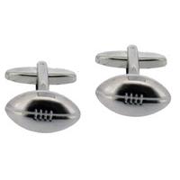 Gaventa Novelty Polished Rugby Ball Cufflinks