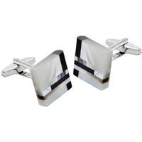 Gaventa Genuine Mother of Pearl & Onyx Cufflinks