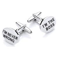 Gaventa Novelty \'Im the Boss\' Cufflinks