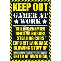 Gaming Keep Out Maxi Poster