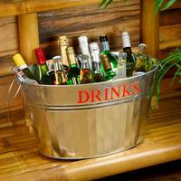 galvanised steel drinks party tub case of 12