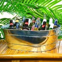 Galvanised Steel Oval Party Tub Large (Case of 8)