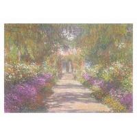 garden at giverney by claude monet