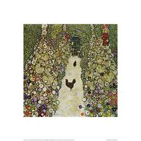 Garden Path with Chickens By Gustav Klimt