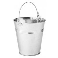 galvanised steel serving buckets 12cm pack of 6