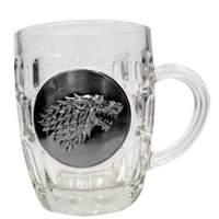 Game Of Thrones - Stark Metallic Logo - Crystal Mug