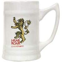 Game Of Thrones - hear Me Roar Lannister White Ceramic Beer Stein