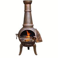 gardeco granada chiminea large bronze