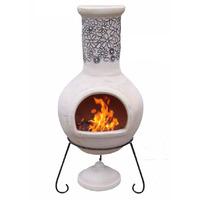 Gardeco Flores Extra Large Chiminea in Sage Green