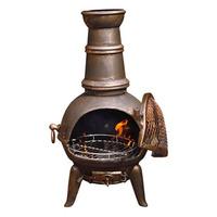 gardeco granada chiminea small bronze