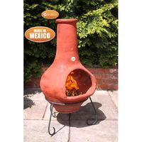 gardeco tibor chiminea jumbo brown