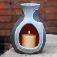 gardeco water candle chiminea and vanilla candle