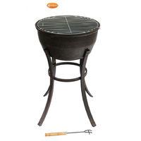 gardeco elidir long firepit with grill