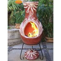 Gardeco Fire Large Chiminea in Red