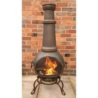 Gardeco Toledo Jumbo Bronze Barbecue Chiminea