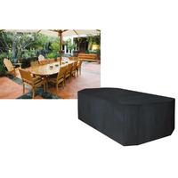 Garland 10 Seater Rectangular Furniture Set Cover in Black