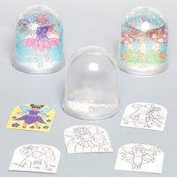 Garden Fairy Colour-in Snow Globes (Pack of 16)