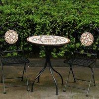 garden furniture world essentials bistro set with terracotta mosaic de ...